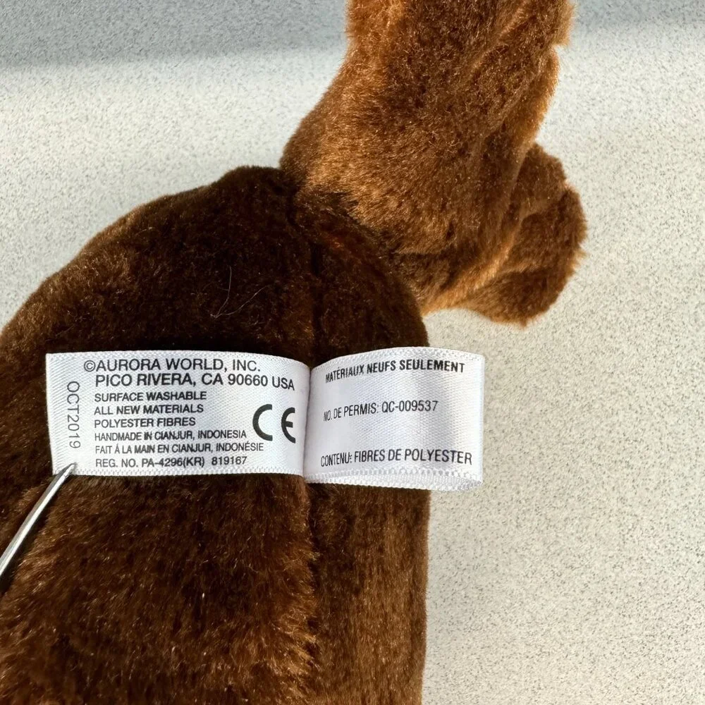 Aurora World Destination Nation Plush Seal Brown Soft Cuddly Stuffed Animal 2019